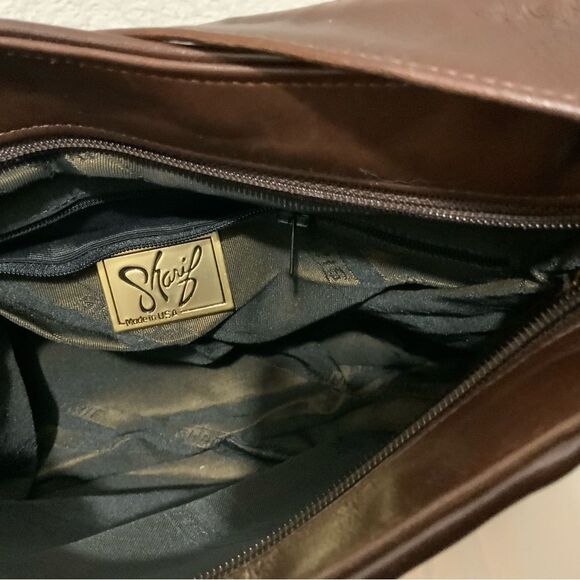 VTG Sharif Woven Leather Handbag Purse - Picture 15 of 16